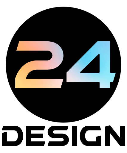 24hr design logo